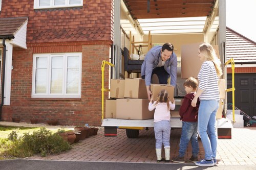 Removal van and moving team providing local removals in Stanmore